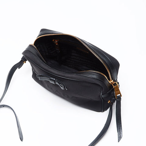 PRADA LOGO TOLEVAS RIBBON CANNAPA JACQUARD SAG SAGE BLACK WS12361