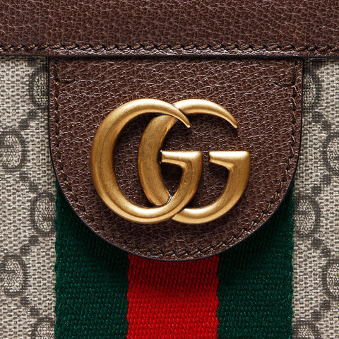 グッチ GUCCI S T ラインストーン GG スプリーム オフィディア トートバッグ ベージュ WS12367