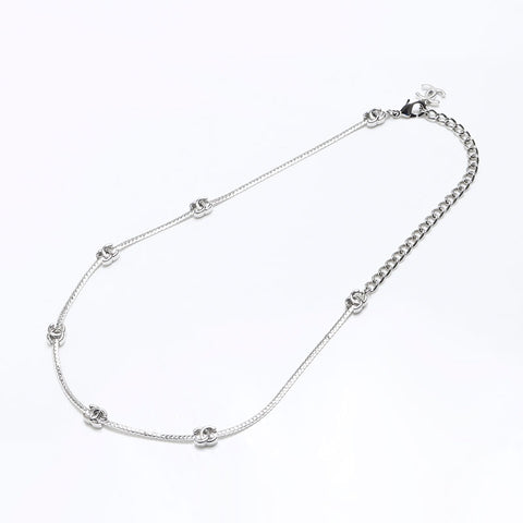 Chanel B24C Coco Mark Chain 2024 Collier Silver WS12369