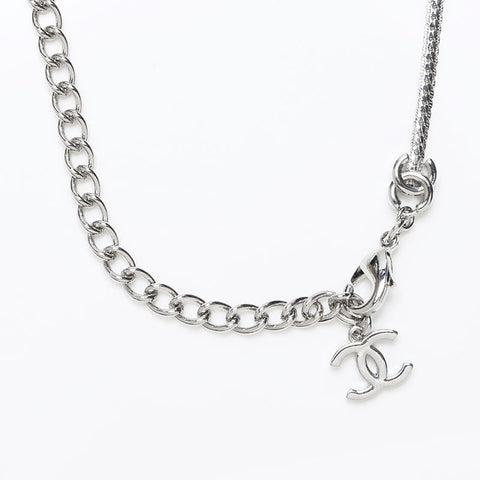 Chanel B24C Coco Mark Chain 2024 Collier Silver WS12369
