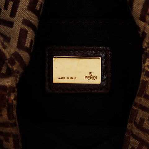 FENDI Zucchino Mamma Pochette 单肩包 棕色 WS12375