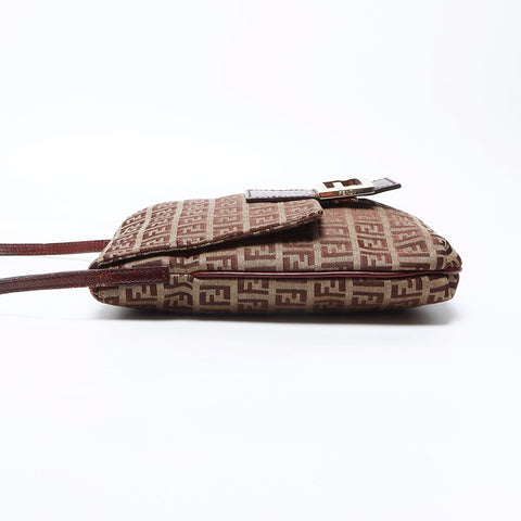 FENDI Zucchino Mamma Pochette 单肩包 棕色 WS12375