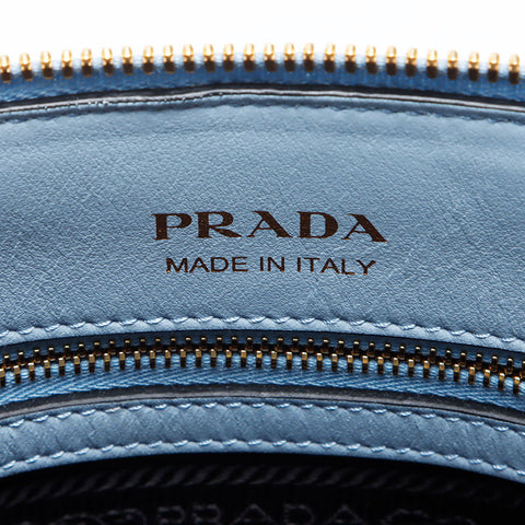 プラダ PRADA サフィアーノ レザー 2way ショルダーバッグ ブルー WS12376