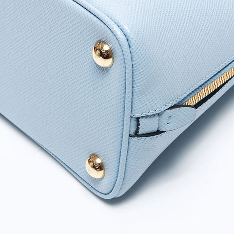 PRADA Saffiano 皮革 2way 单肩包 蓝色 WS12376