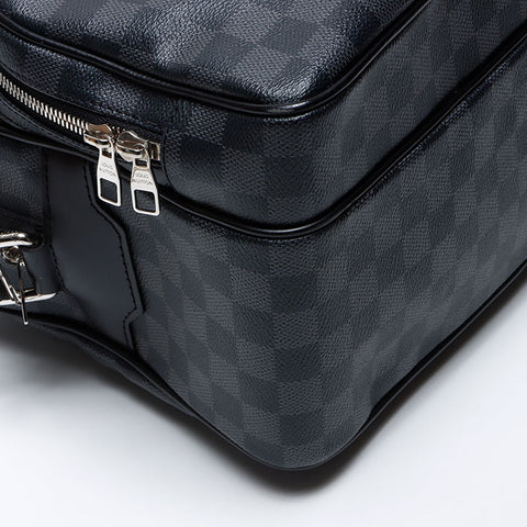 Louis Vuitton Louis Vuitton 2008 Damier Graphit Sack Leo Umhängetasche grau WS12383