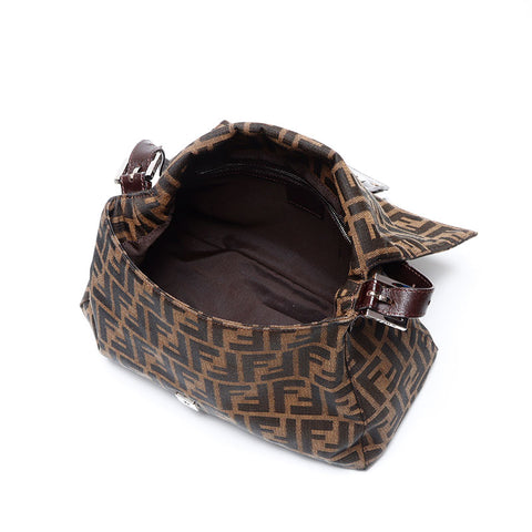 Fendi Mamma Forever Bucket Zucca Patché Brown Brown WS12386