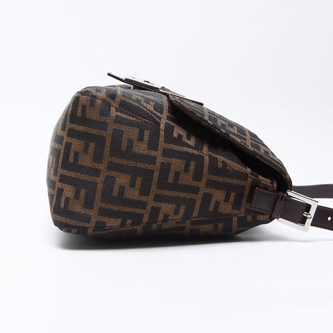 Fendi Mamma Forever Bucket Zucca Patché Brown Brown WS12386