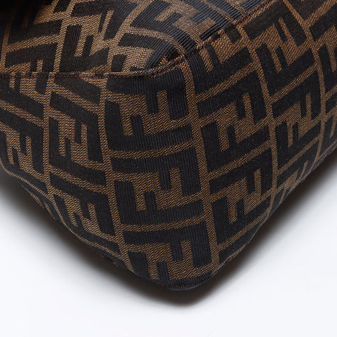 Fendi Mamma Forever Bucket Zucca Patché Brown Brown WS12386