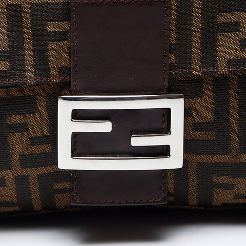 Fendi Mamma Forever Bucket Zucca Patché Brown Brown WS12386