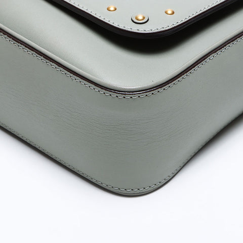 Chloe皮革挂锁肩带浅蓝色WS12387