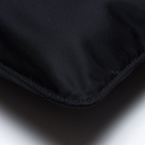 PRADA Triangle Logo Tag Nylon Sac à épaule noir WS12391