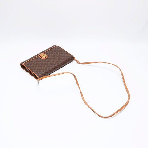 Céline Macadam Sac à volet Sac à épaule marron WS12392