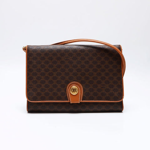 Céline Macadam Sac à volet Sac à épaule marron WS12392
