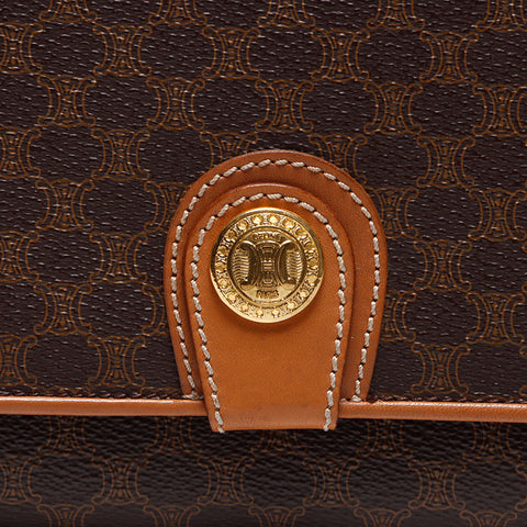 Céline Macadam Sac à volet Sac à épaule marron WS12392