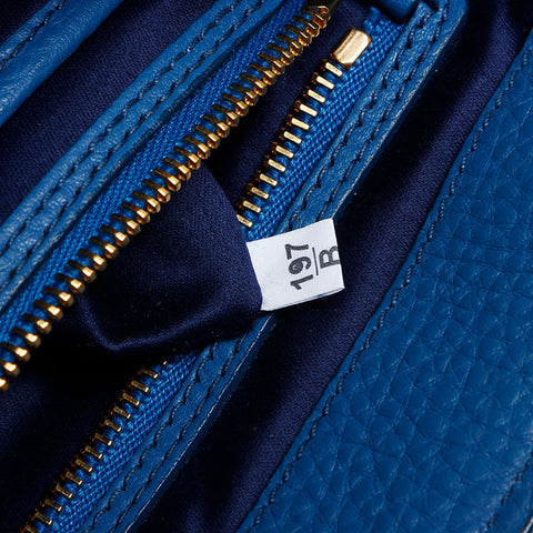 Miu Miu Vitello Caribbean 2way Shoulder Bag blue WS12405