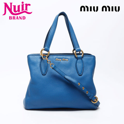 MIU MIU MIU VITTERO CARIBBEAN 2WAY SOG BLUE BLEU WS12405