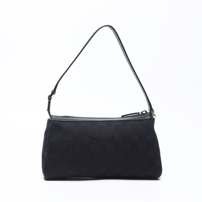GUCCI グッチ GGキャンバス ミニ ポーチ ハンドバッグ レザー GUCCI グッチ GG ミニハンドバッグ 黒 ブラック キャンバス