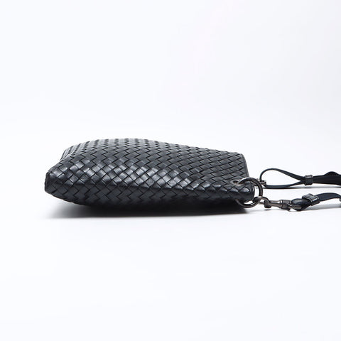 Bottegavenetta Intrecciato Shoulder Bag Black WS12410