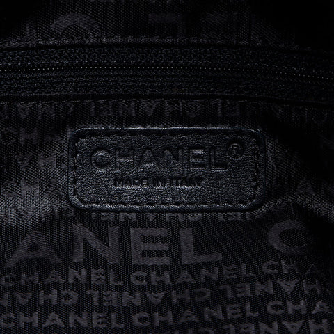 Chanel CHANEL 2004-2005 No. 9 Chocolate Bar Calfskin Bowling Boston Bag Black WS12416