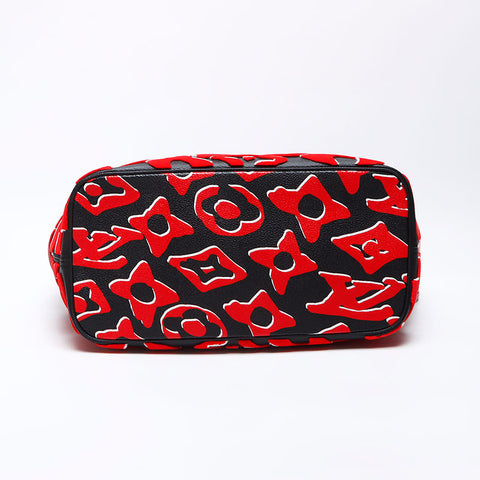 Louis Vuitton LOUIS VUITTON 2020 Urus Fisher Neverfull MM Pouch Tote Bag Black Red WS12422
