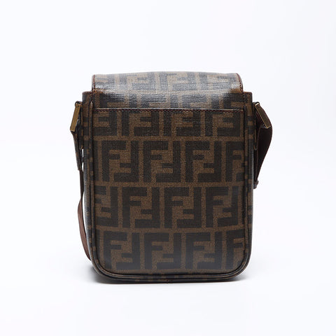 Fendi Zucchino PVC肩带棕色WS12436