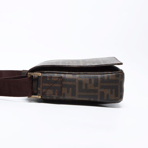 Fendi Zucchino PVC肩带棕色WS12436