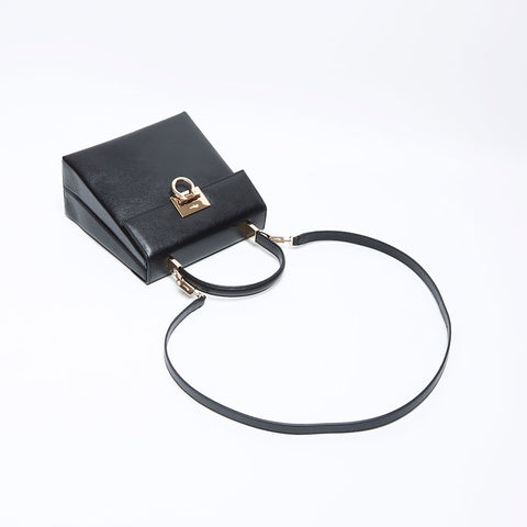 Salvatore Ferragamo Gancini 2way Handbag black WS12445