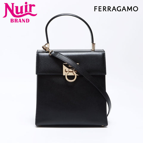 Salvatore Ferragamo Gancini 2waybag Black WS12445