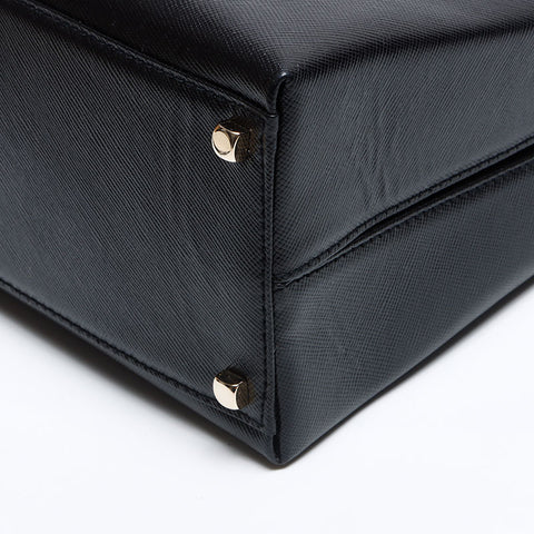 Salvatore Ferragamo Gancini à 2 voies sac à main Black WS12445