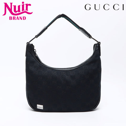 Gucci GG Canvas Sherry Line Handbag Black WS12447
