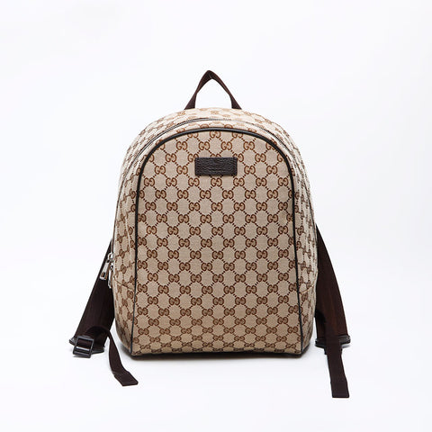 GUCCI GG Canvas Silver Metal Riches Sac à dos / Daypack Beige WS12448
