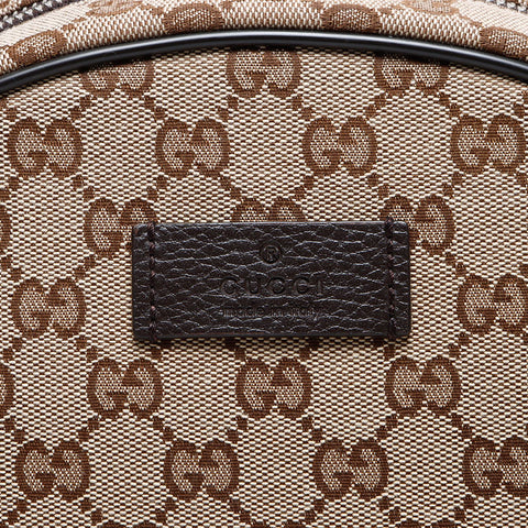 GUCCI GG Canvas Silver Metal Riches Sac à dos / Daypack Beige WS12448