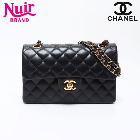 Chanel Coco Mark Matelasse Lambskin No. 9 2004 Shoulder Bag Black WS12450