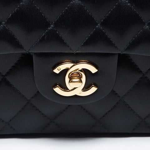 CHANEL COCO Mark Matelasse Lambskin No. 9 2004 Shoulder Bag black WS12450