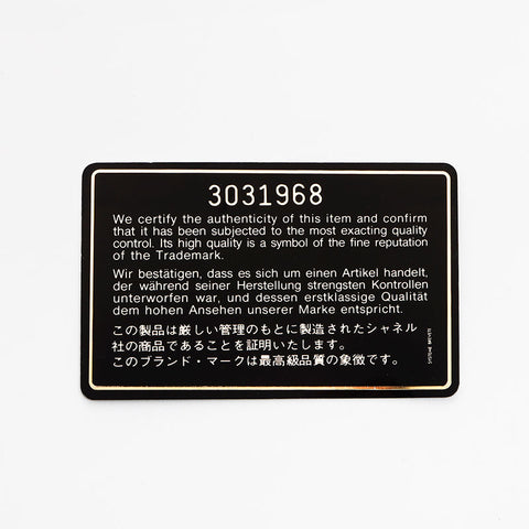 香奈儿可可标记鱼子酱皮肤编号3 1994-1999长钱包黑色WS12451