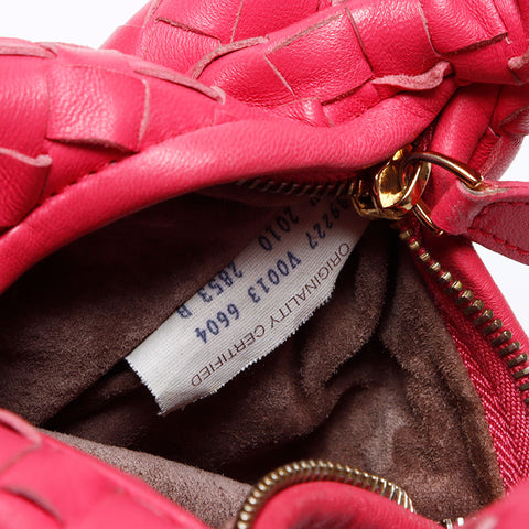 BOTTEGAVENETA 2010 INTRECCIATO MINI HOBO BAG Handbag pink WS12463
