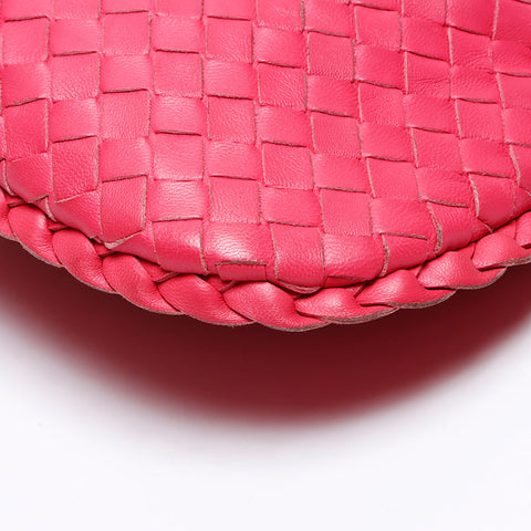 BOTTEGAVENETA 2010 INTRECCIATO MINI HOBO BAG Handbag pink WS12463
