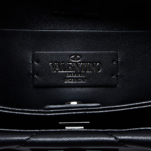 Valentino Valentino nappa chaîne cloutée à la chaîne époustouflante cloutée noire WS12465