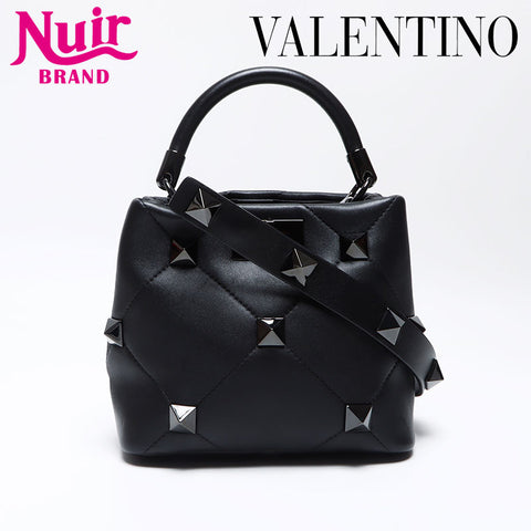 Valentino Valentino nappa chaîne cloutée à la chaîne époustouflante cloutée noire WS12465