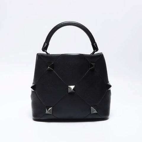 Valentino Valentino nappa chaîne cloutée à la chaîne époustouflante cloutée noire WS12465