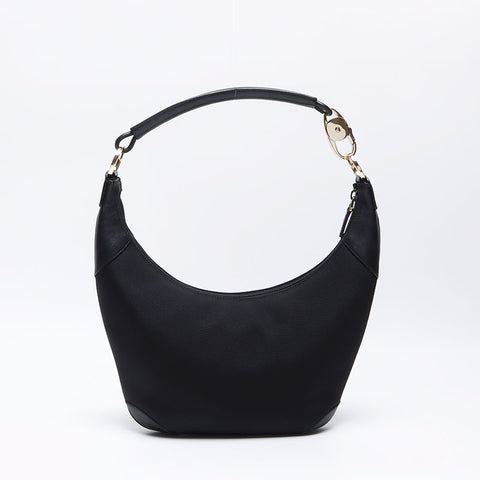 Gucci Canvas x Leather Shoulder Bag Black WS12466