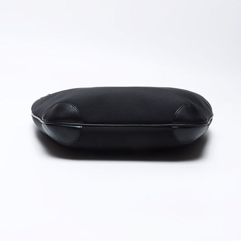 Gucci Canvas x Leather Shoulder Bag Black WS12466