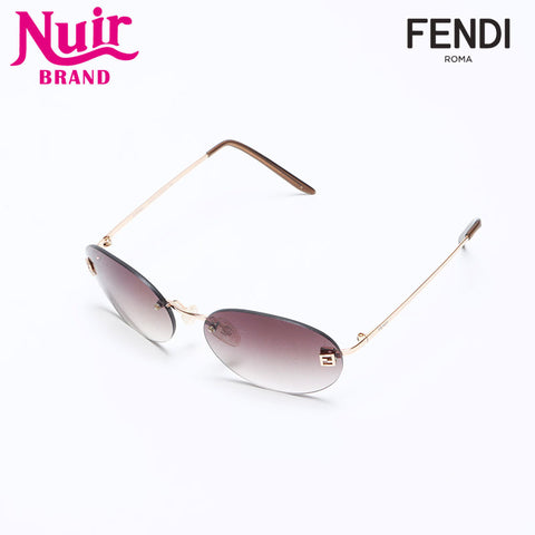 Fendi Rimless Logo Sunglasses Brown WS12472