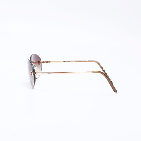 Fendi Rimless Logo Sunglasses Brown WS12472