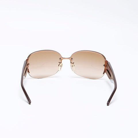 Céline Logo Macadam Lunettes de soleil Brown WS12473