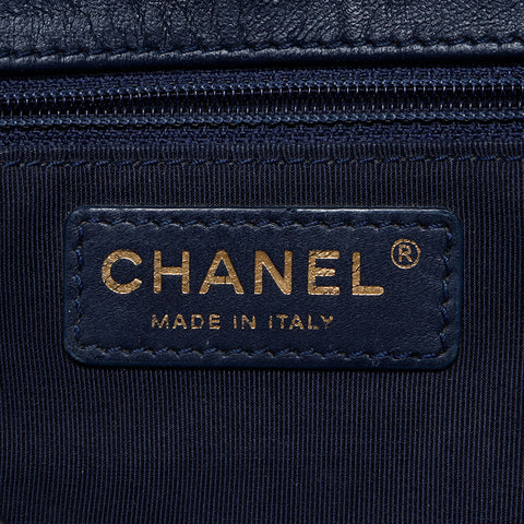 Chanel Coco Mark Matelasse Lambe n ° 21 Bag d'épaule Navy WS12485