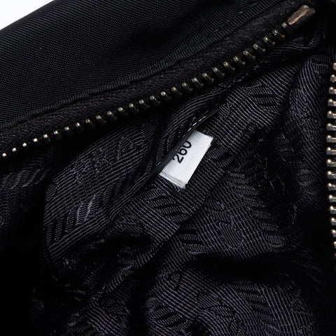PRADA REDIDING NYLON POUCH SAGHER SAGHER BLACK WS12489