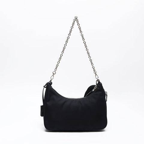PRADA REDIDING NYLON POUCH SAGHER SAGHER BLACK WS12489