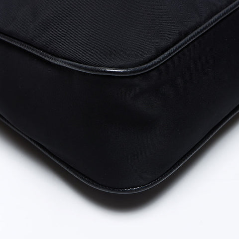 PRADA REDIDING NYLON POUCH SAGHER SAGHER BLACK WS12489