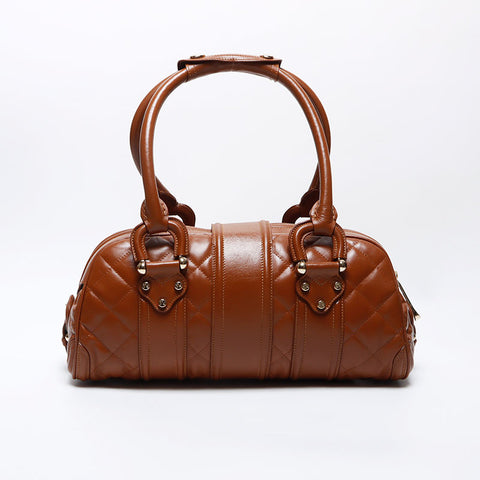 Burberry en cuir Bowling Boston Sac marron WS12501